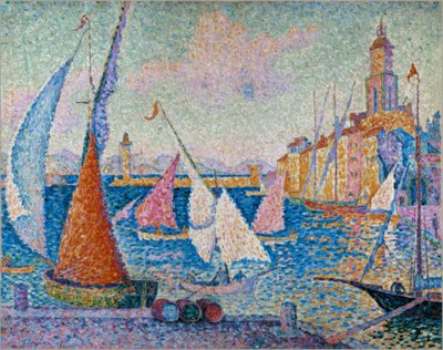 Saint-Tropez, the Quay by Paul Signac